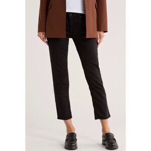 Rag & Bone The Dylan Low Rise Slim Boyfriend Jeans Sz 24/27” Black Cotton Blend